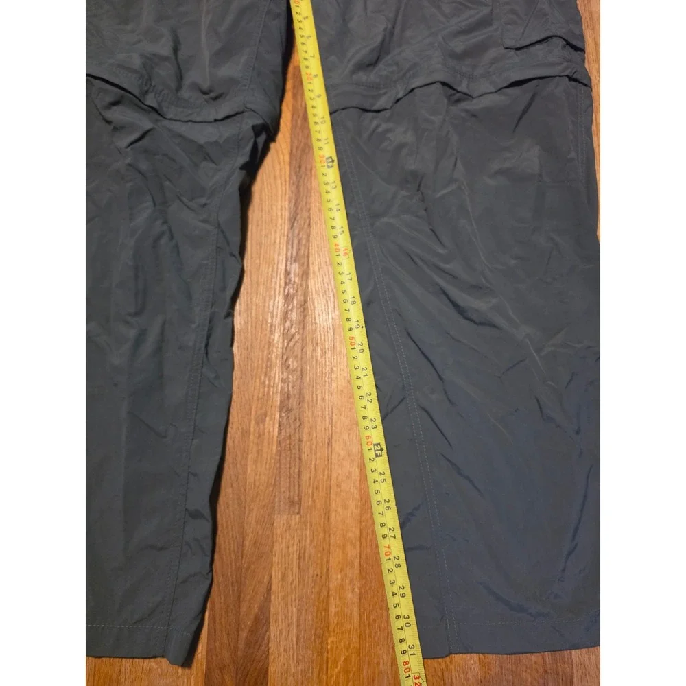 Columbia Men 48X32 Grey Convertible Zip Off Shorts Cargo Hiking Trail Pants